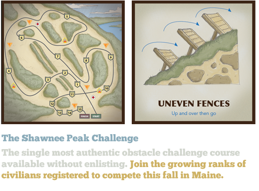 The Shawnee Peak Challenge Course Map